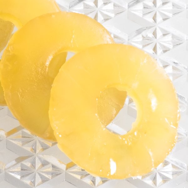 Baby pineapple slices candied