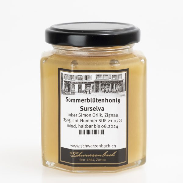 Surselva summer blossom honey (Sommerblütenhonig) 250g
