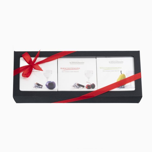 Kirsch/Pflümli/Williamsstengeli 3-piece gift pack