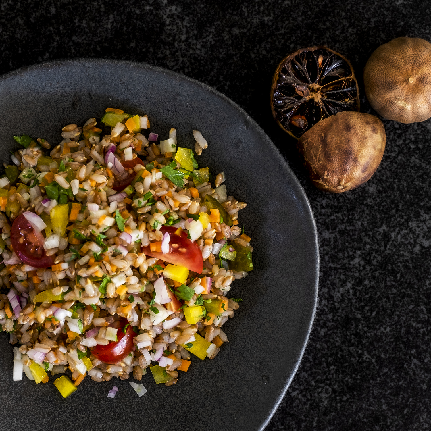 Waldstaudenroggen-Salat mit Persischer Limette