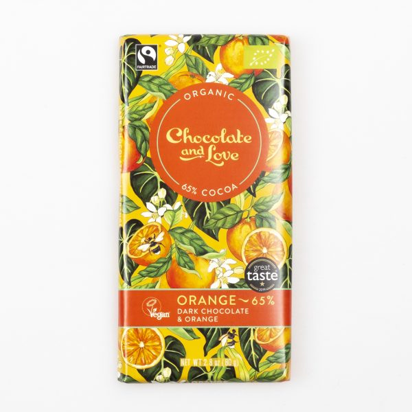 Chocolate & Love Orange bio 65%, 80g