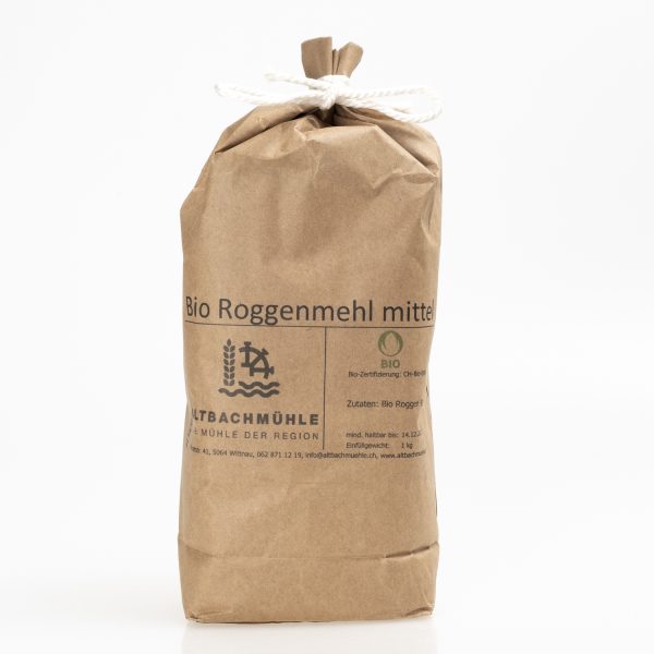 Roggenmehl mittel, Rye Flour medium dark bio 1kg