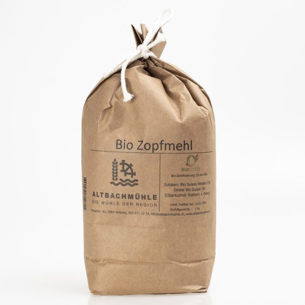 Zopfmehl, Plaited Bread Flour bio Switzerland 1kg
