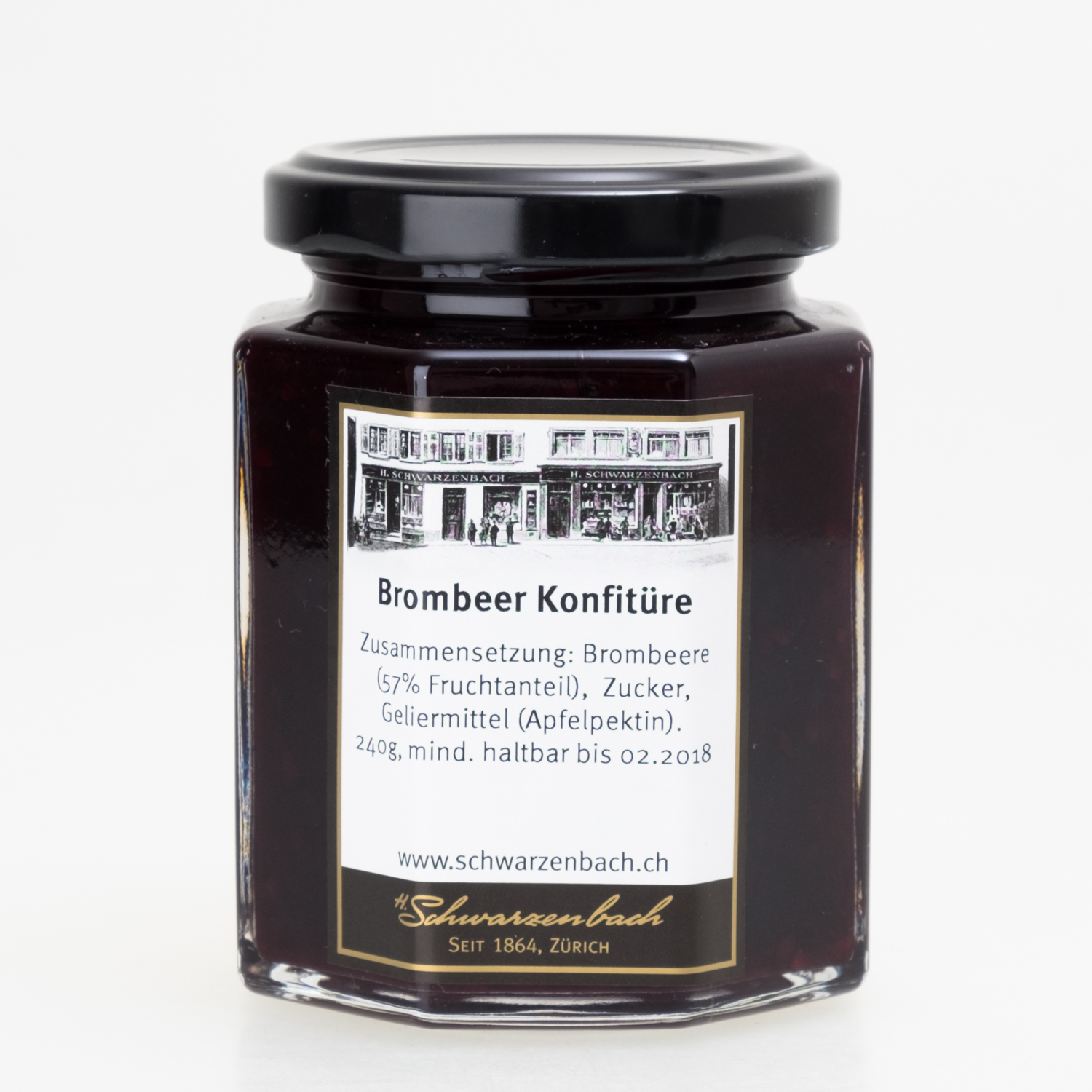 Blackberry jam (Brombeer Konfitüre) 240g - schwarzenbach.ch