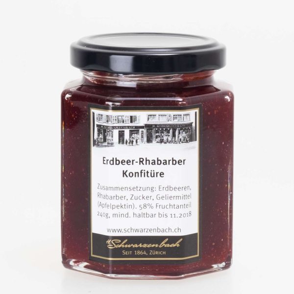 Strawberry-Rhubarb Jam (Erdbeer-Rhabarber Konfitüre) 240g