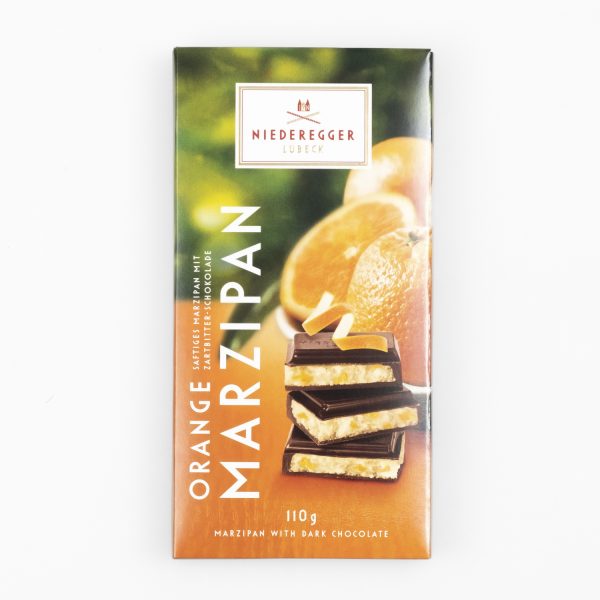 Lübeck marzipan chocolate orange 110g