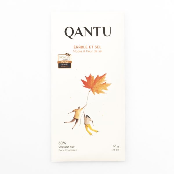 Qantu Érable et Sel 60% mit Ahornsirup 50g