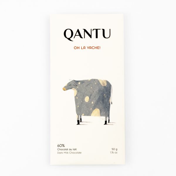 Qantu Oh la Vache! 60%, Milkchocolate 50g