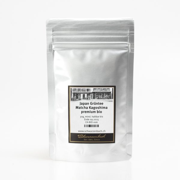 Japan green tea, Matcha Kagoshima premium organic 30g