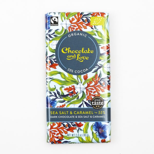 Chocolate & Love Sea Salt Caramel organic 55%, 80g