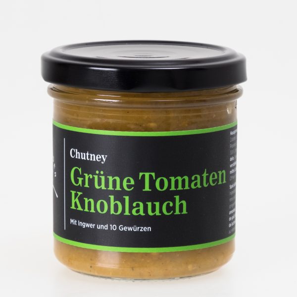 Chutney green tomatoe "Grüne Tomaten - Knoblauch" 160g