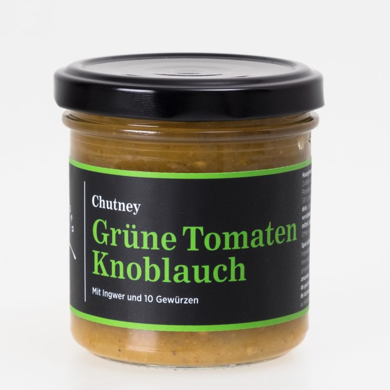 Chutney Grüne Tomaten - Knoblauch 160g - schwarzenbach.ch