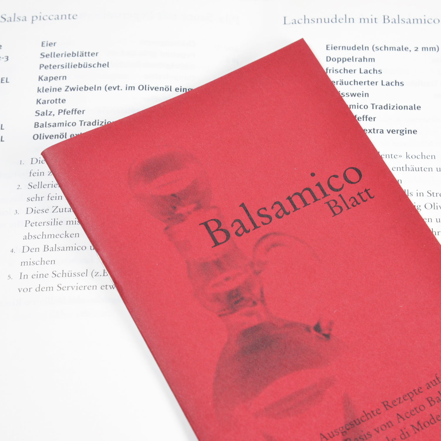 Balsamic Recipes (Free Brochure) - schwarzenbach.ch