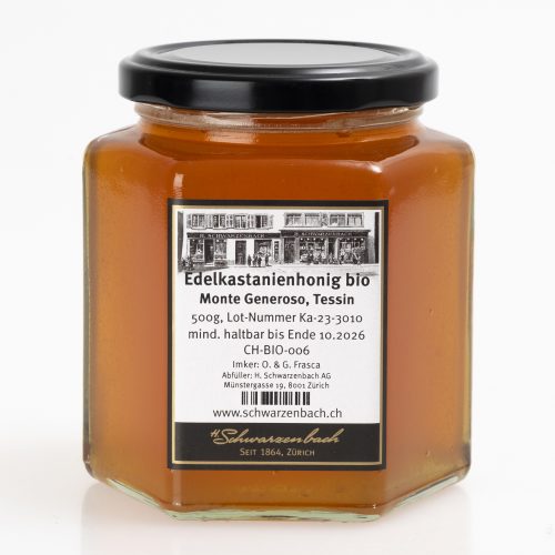 Edelkastanienhonig Tessin bio 500g - schwarzenbach.ch