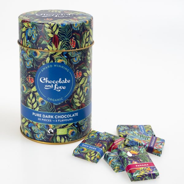 Chocolate & Love Tin "Rich Dark" organic, 30 x 5,5g