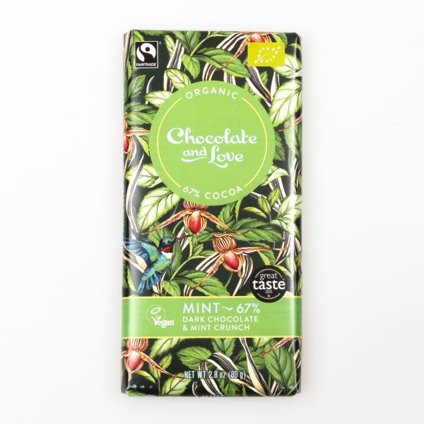 Chocolate & Love Mint organic 67%, 80g