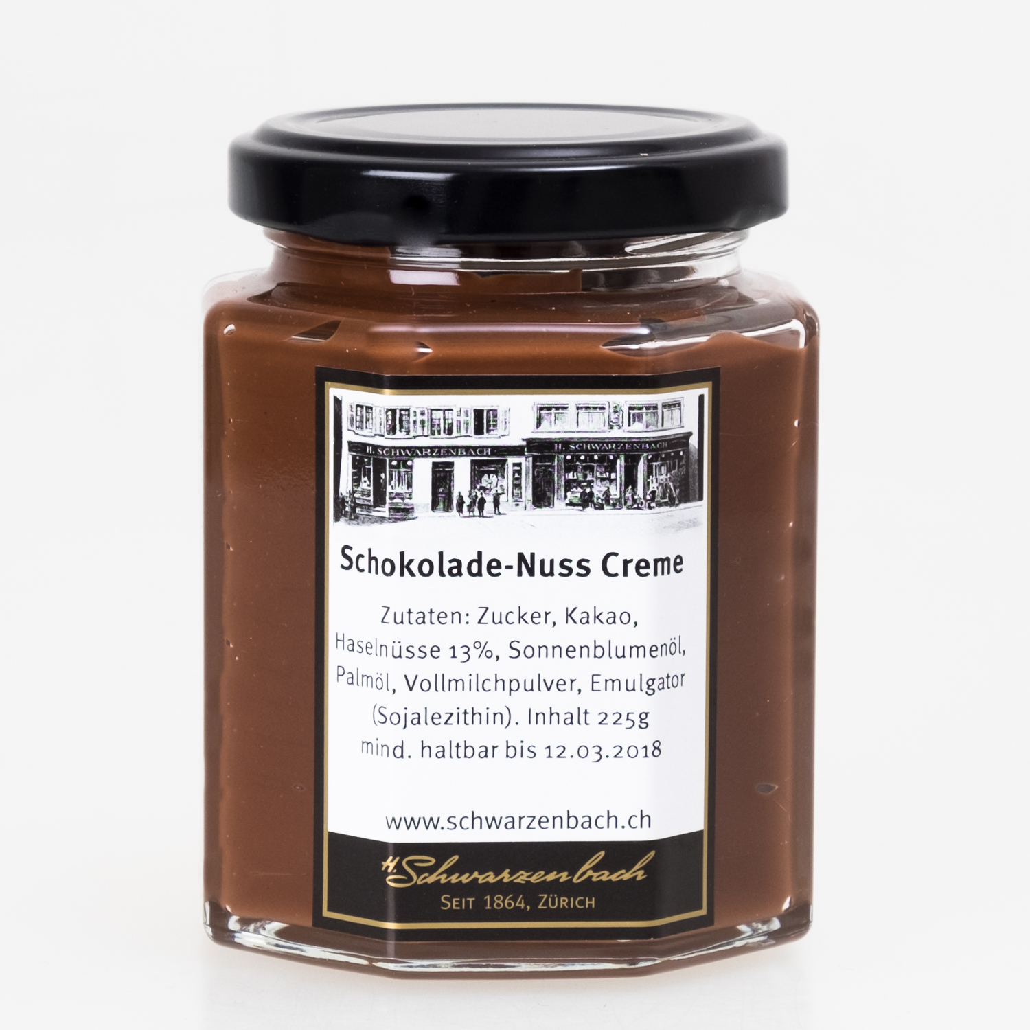 Schokoladen-Nuss Creme 225g - schwarzenbach.ch Schokoladen-Nuss Creme 225g - schwarzenbach.ch