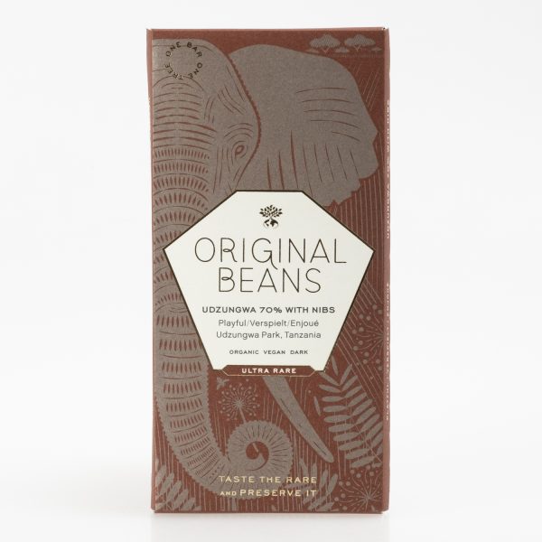 Original Beans Udzungwa Nibs Tanzania 70% organic, 70g