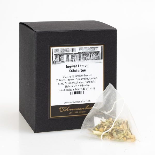Tea bags Ginger Lemon herbal tea, 25 x 2g