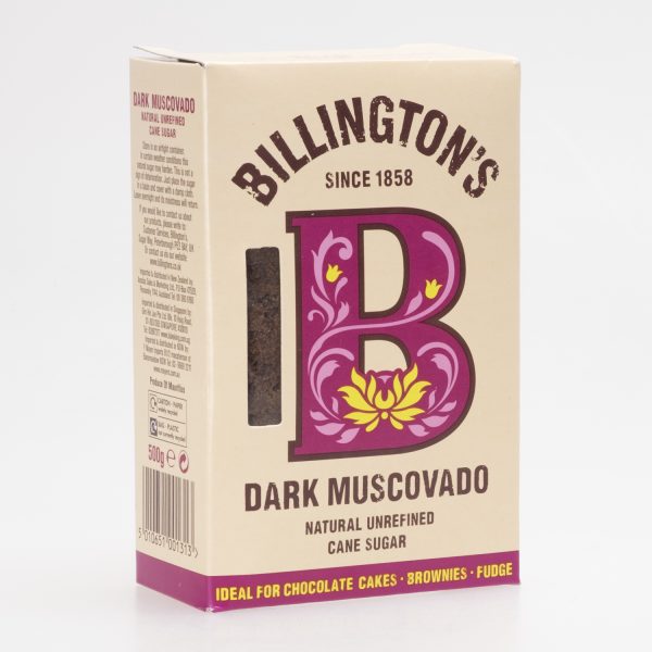 Sugar Muscovado dark Billington's Natural 500g