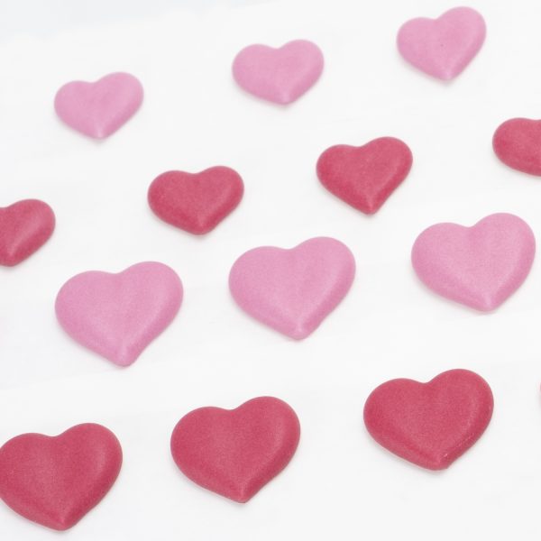 Zuckerherzen rot und rosa, klein und gross 48 stk.