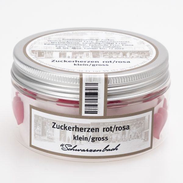 Zuckerherzen rot und rosa, klein und gross 48 stk. - Image 2