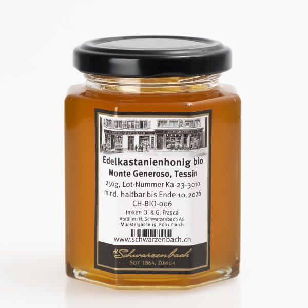 Chestnut honey Ticino bio 250g