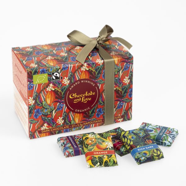 Chocolate & Love gift box Ballotin organic, 27x5.5g