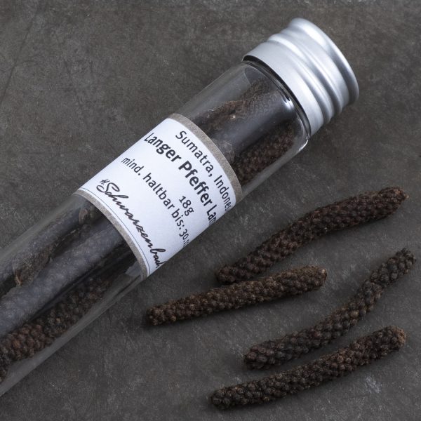 Long pepper Lampung in glass tube 18g