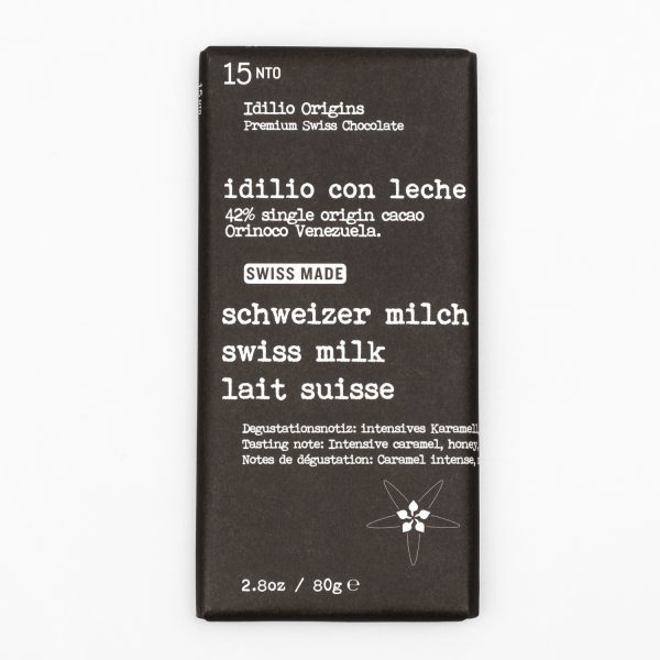 Idilio 15nto con leche, Milk 42%, 80g