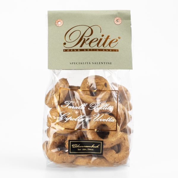 Taralli Preite Cipolla e Uvetta 200g