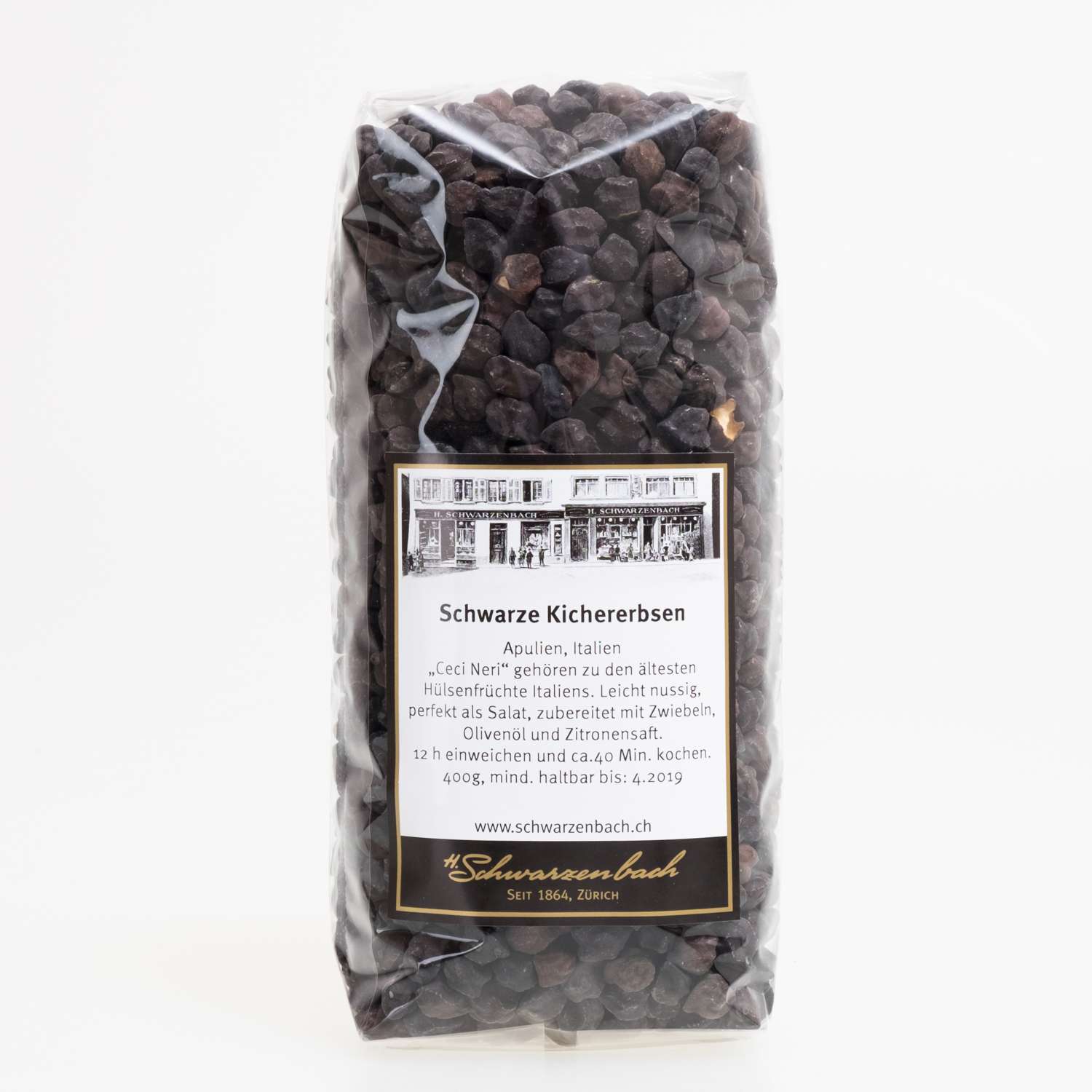Chickpeas black (Ceci neri) organic, Suisse 400g - Image 2
