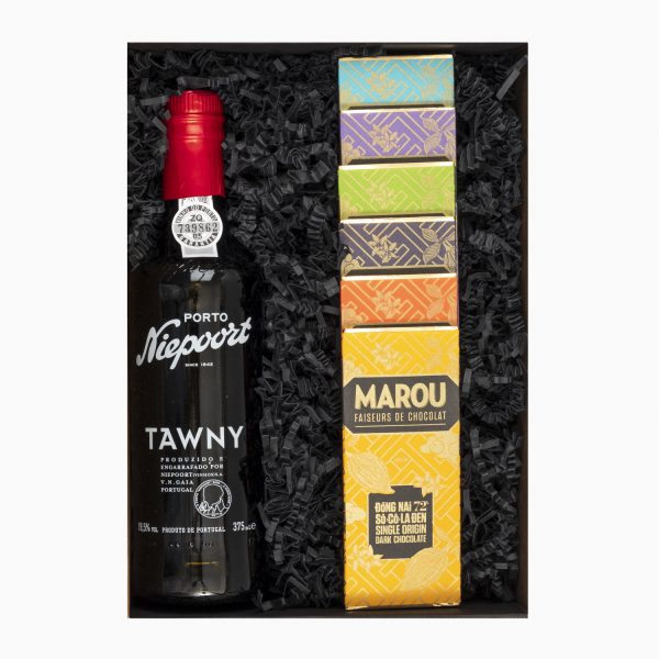 Portwein & Marou Schokoladen Geschenk-Set