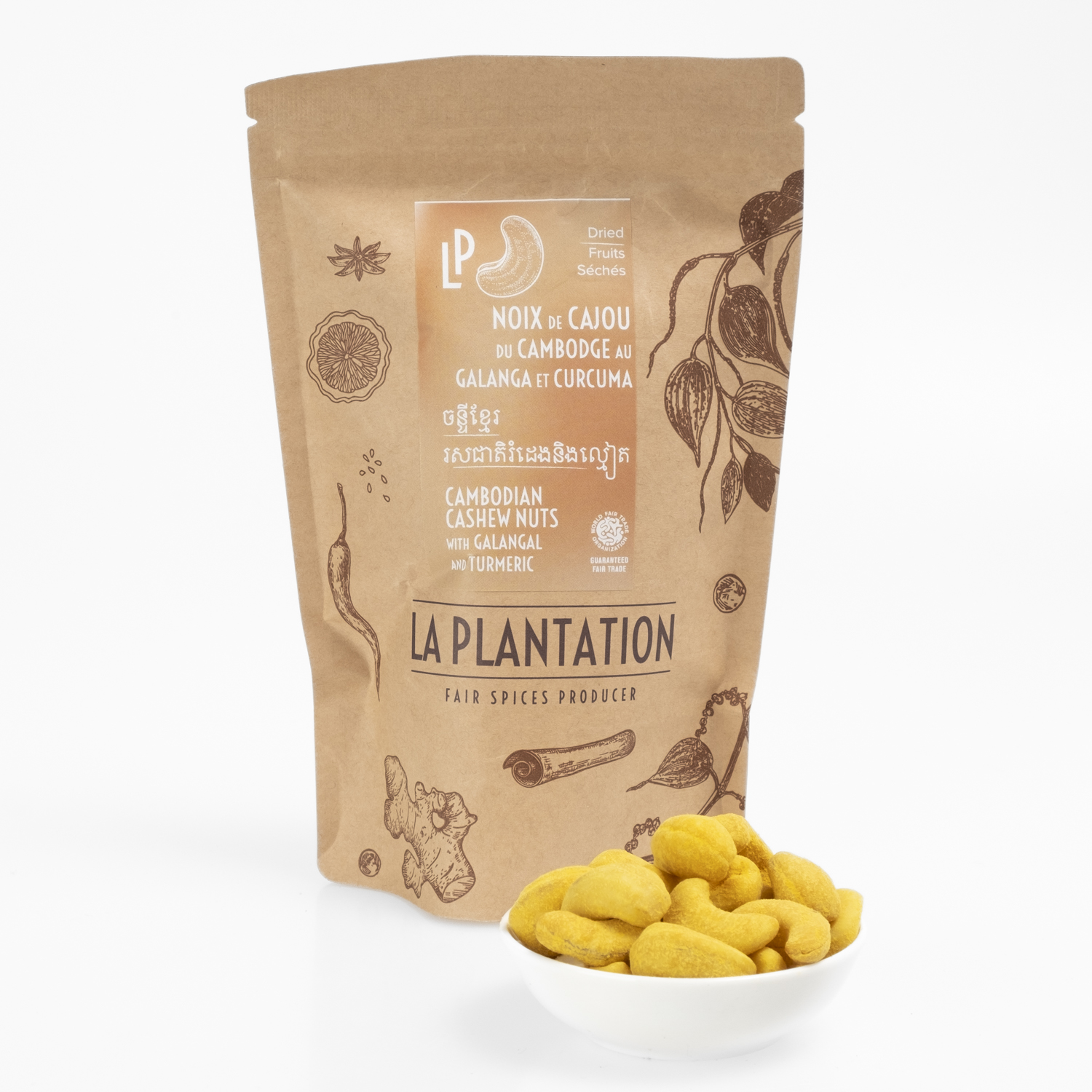 Cashews Galangal & Turmeric Kambodscha, 125g