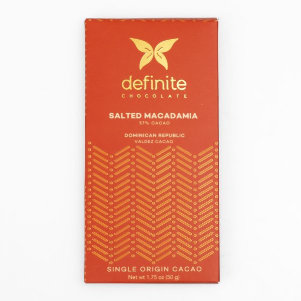 Definite Salted Macadamia 57%, 50g