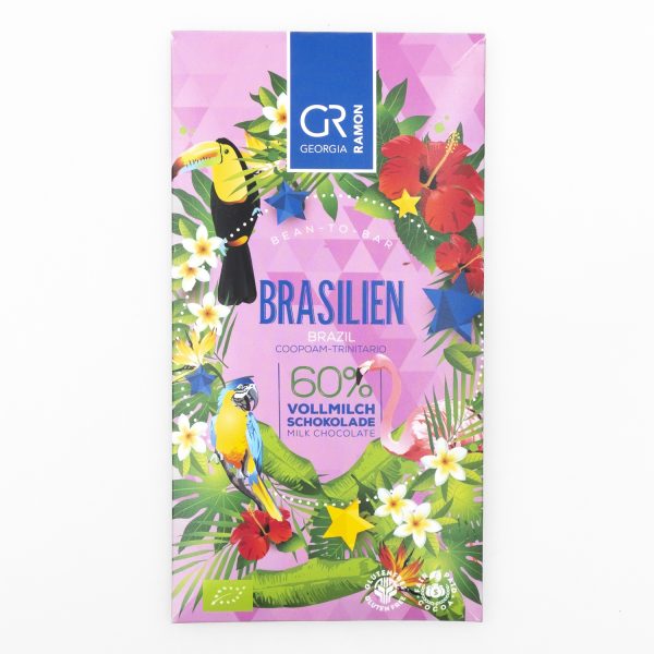 Georgia Ramon Brasil Milk 60% bio, 50g