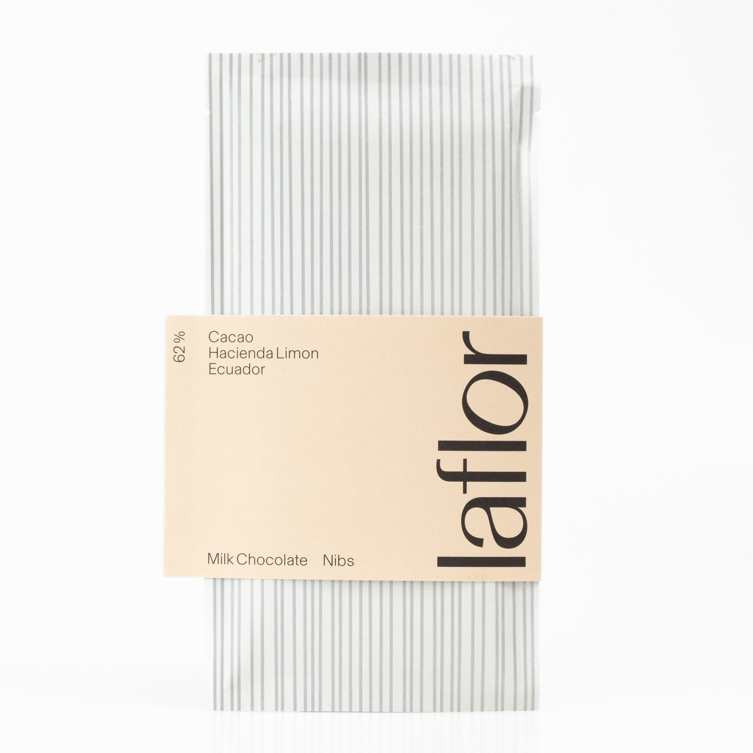 Laflor Ecuador 62% Milch, Nibs, Hazienda Limon 70g