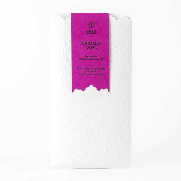 Cacao de Corazón Criollo 70%, 65g