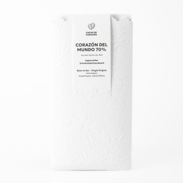 Cacao de Corazón del Mundo 70%, 65g