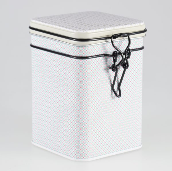 Tea tin "Bella" light green 150g