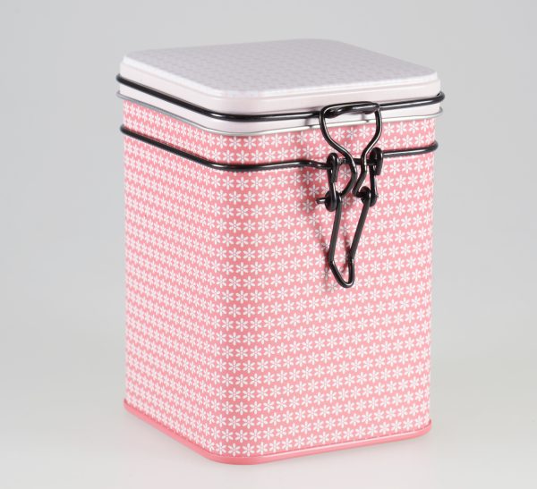 Tea tin "Bella" red 150g