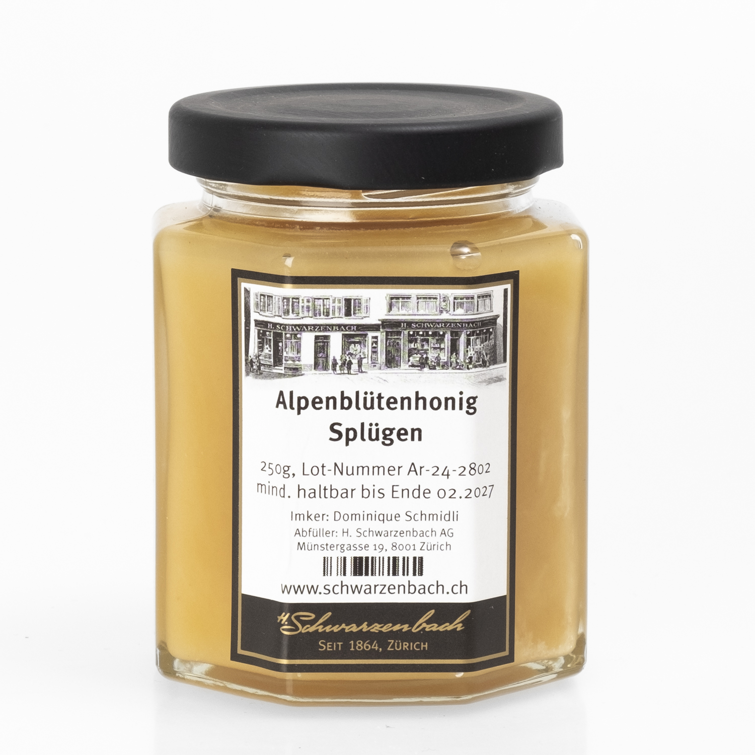 Alpine blossom honey (Alpenblütenhonig) Splügen 250g
