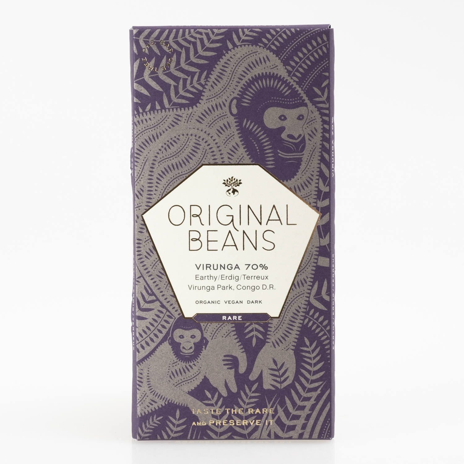 Original Beans Virunga Congo 70% organic, 70g