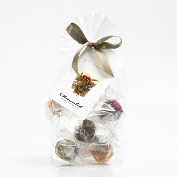 Assortment China tea flowers 6 pieces