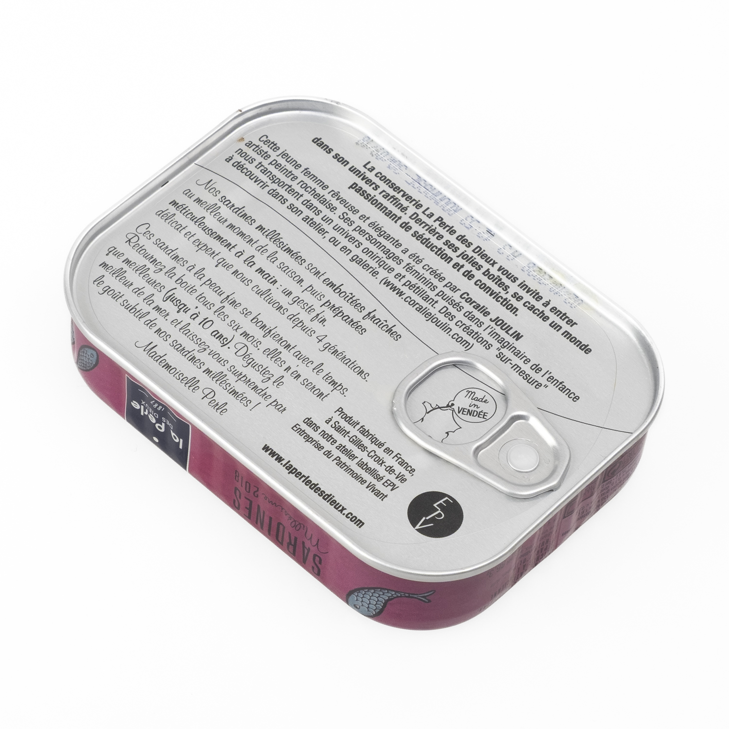 Sardines Millesime 2018, La Perle des Dieux 115g - Image 2