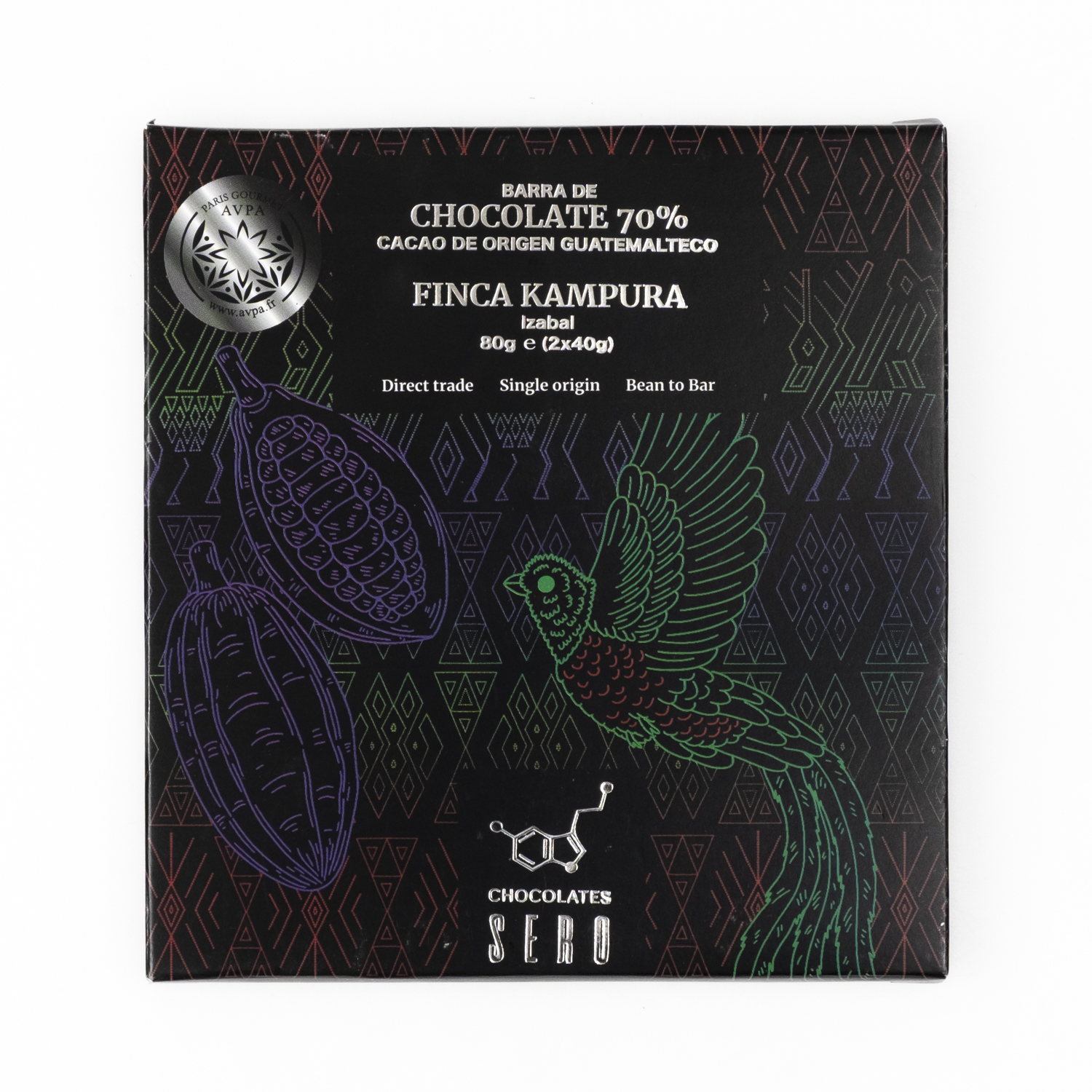 Chocolates Sero Finca Kampura 70%, 2 x 40g