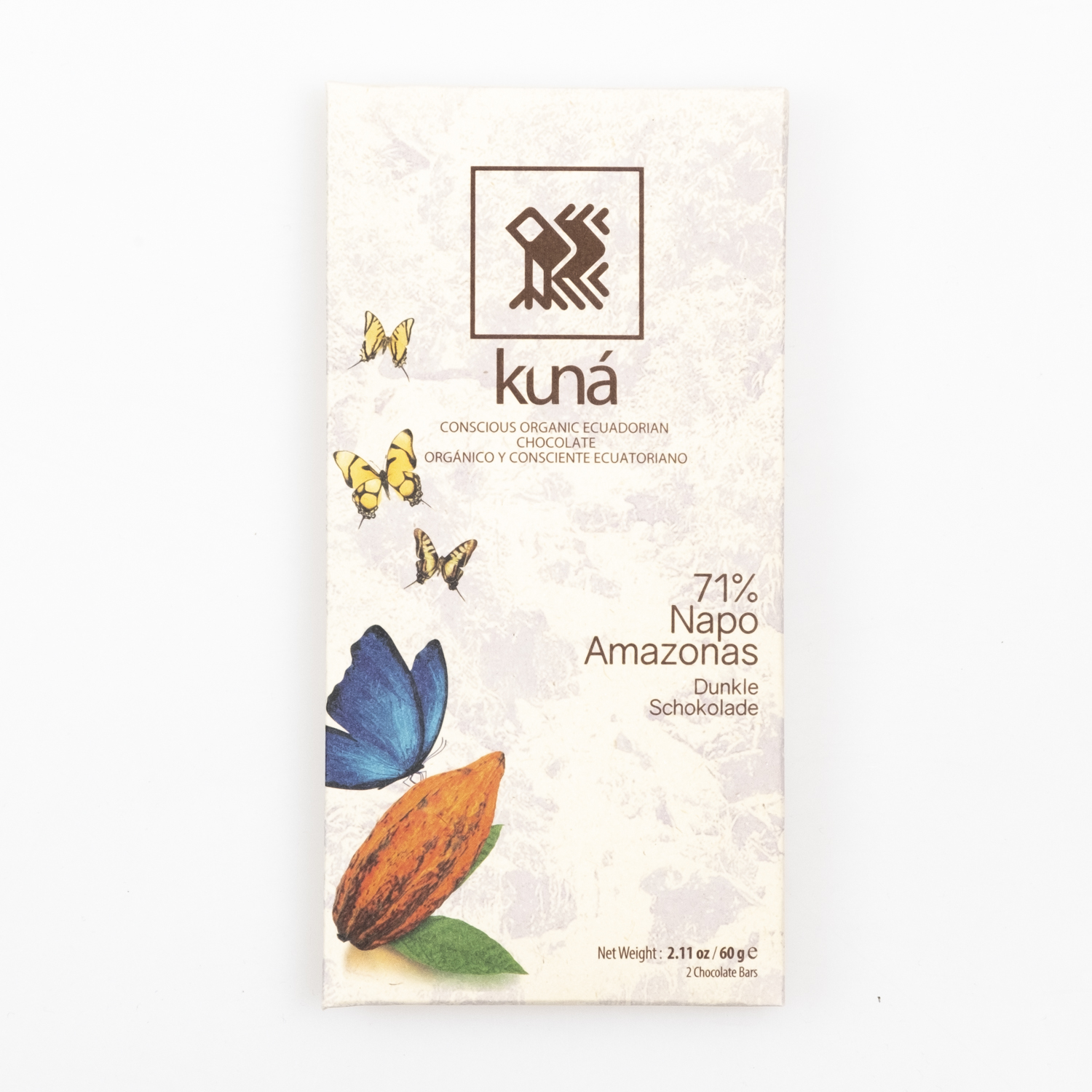 Kuna Napo Amazon organic 71%, 2x30g