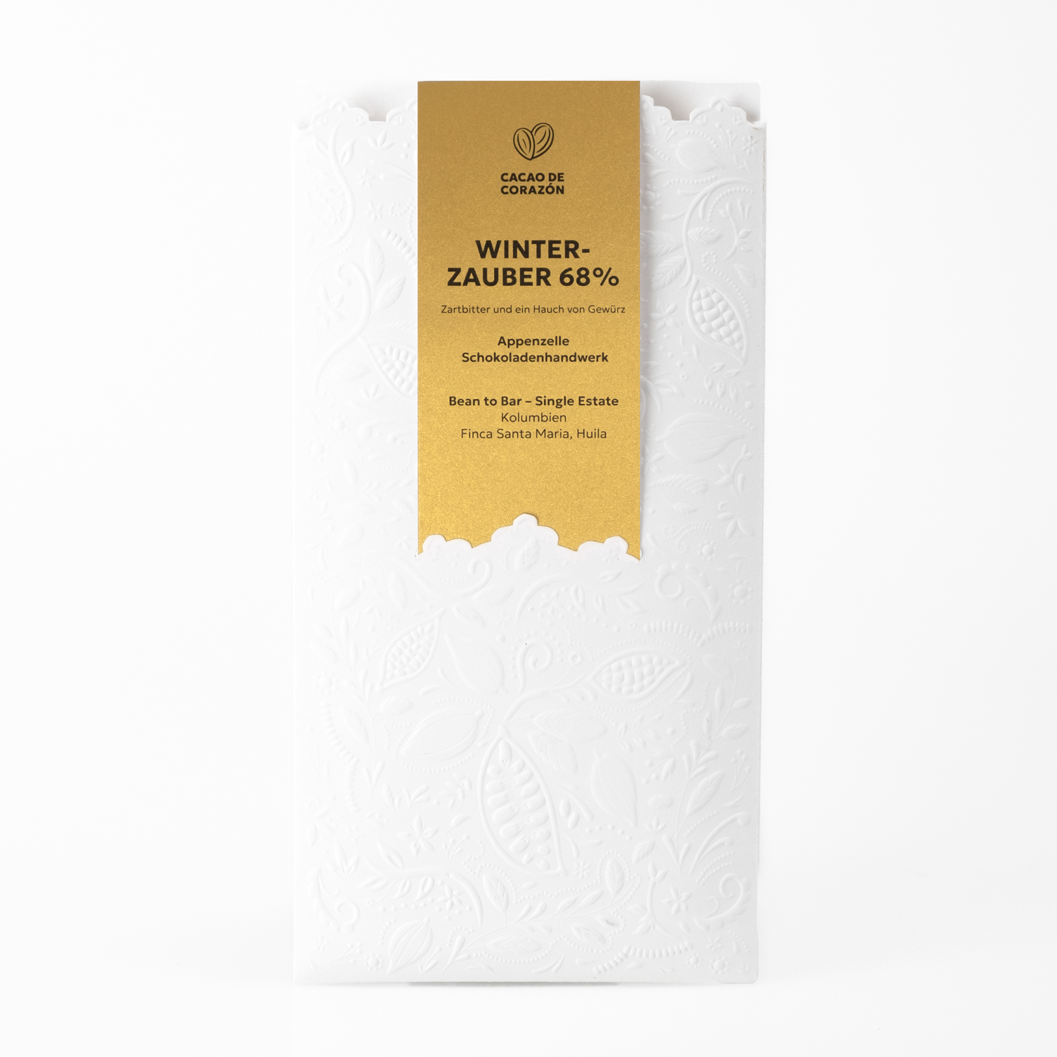 Cacao de Corazón Cacao Winterzauber 68%, 65g