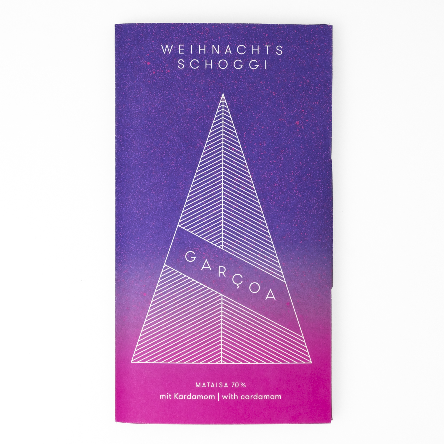 Garçoa Weihnachtsschoggi with cardamom bio 70%