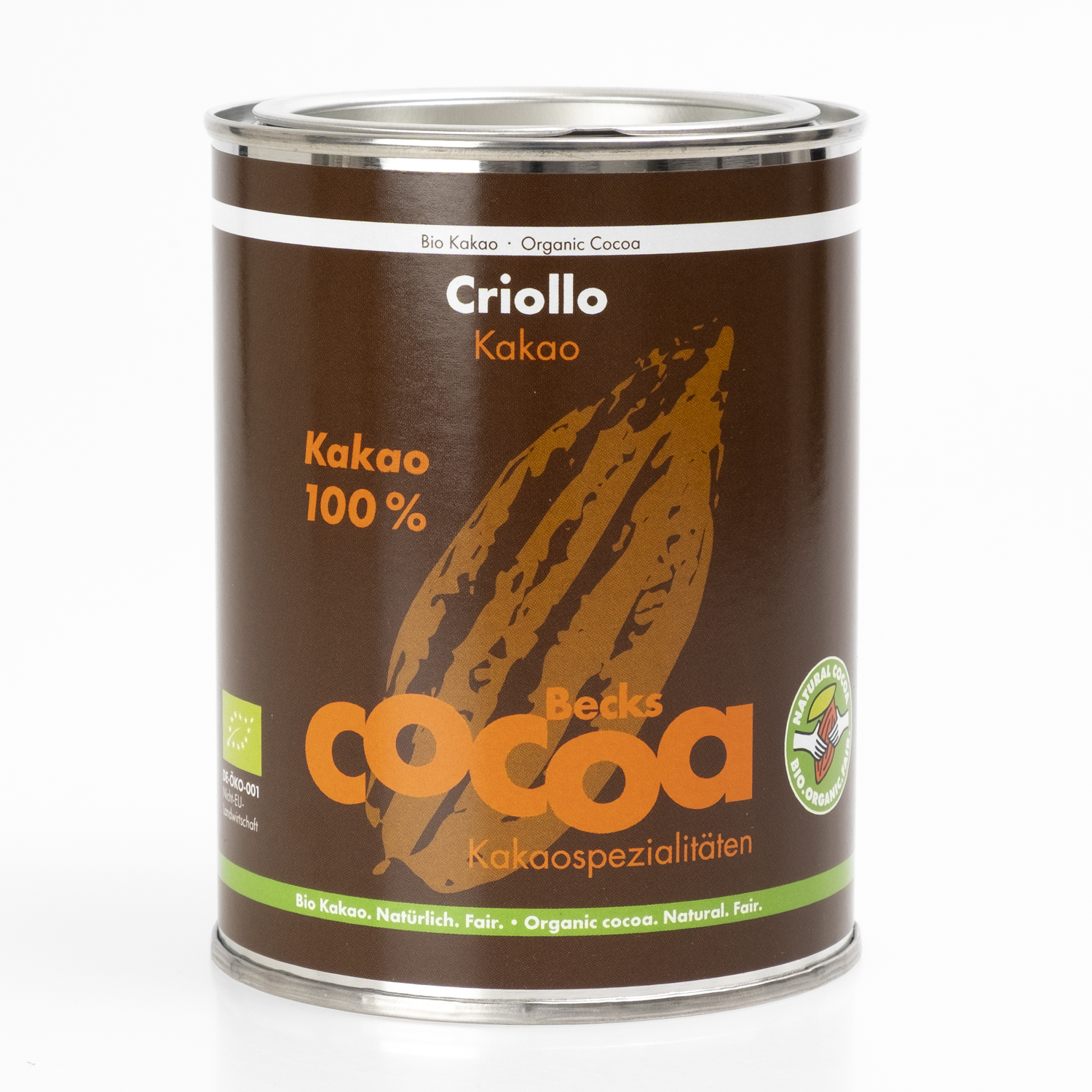 BecksDrinking Chocolate Criollo 100% organic 200g